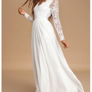 Lulu’s White Maxi dress